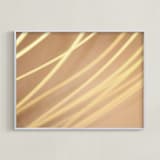 "Go with the flow" - Art Print in Natural by Loree Mayer - Framed