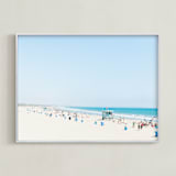 "Santa Monica Blues" - Art Print in Color by Jessica C Nugent - Framed