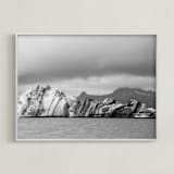 "form of ice #2 " - Art Print in sliver grey by Van Tsao - Framed