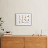 "Let's Count" - Personalized Art Print in Latte by Bella Expressions-Linda Birtel - In a Room