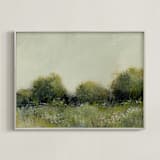 "Margins" - Art Print in Grass by Katie Mulder - Framed