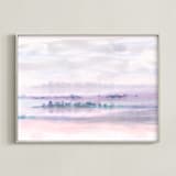 "Peninsula" - Art Print in Dusty Lavender by Grace Kreinbrink - Framed