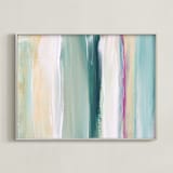 "Grace" - Art Print in Teal by Artsy Canvas Girl Designs - Framed