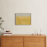 "Sunny field" - Art Print in Yellow field by Lying on the grass - In a Room