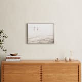 "Neutral wave" - Art Print in Neutral ivory by Lying on the grass - In a Room