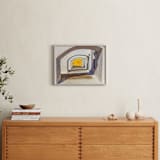 "Arches of Santorini" - Art Print in Lemon Yellow by Pamela Viola - In a Room