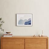 "Sweetly Dreaming" - Art Print in Blue by Karen Kardatzke - In a Room