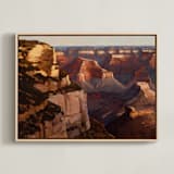 "Grand" - Art Print in Canyon Shadow by Rachel Nelson - Framed Canvas