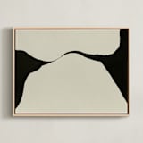 "Echoes of Form" - Art Print in Obsidian Soil by Tania Medeiros - Framed Canvas