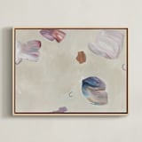 "Twirl" - Art Print in Orchid by Jennifer Daily - Framed Canvas