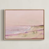 "Ocean Eve" - Art Print in Dusty Mauve by Eric Ransom - Framed Canvas