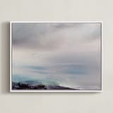 "low tide" - Art Print in Sea Mist by Lindsay Megahed - Framed Canvas