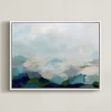 "Lifting Fog" - Art Print in Jewel by Nicole Walsh - Framed Canvas