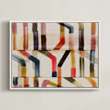"pipes II" - Art Print in Copper by Sumak Studio - Framed Canvas