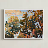 "Hands High" - Art Print in Twilight by Jess Franks - Framed Canvas