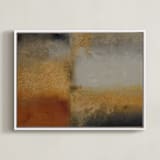"Better Side" - Art Print in red by Michelle Lee - Framed Canvas
