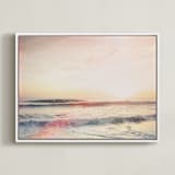 "Beach Affect" - Art Print in lomo by Kamala Nahas - Framed Canvas