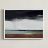 "overland brew" - Art Print in Rain Grey by Eric Ransom - Framed Canvas