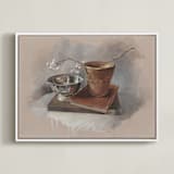 "Tallow Berries" - Art Print in Terracotta by Lorent and Leif - Framed Canvas