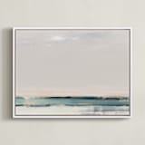 "Tandem" - Art Print in Blue Mist by Eric Ransom - Framed Canvas