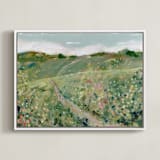 "Find Your Way" - Art Print in Meadow by Lindsay Megahed - Framed Canvas