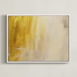 "In Gold" - Art Print in gold lavendar by Nell Waters Bernegger - Framed Canvas