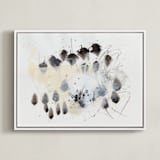 "Magnetic II" - Art Print in Black and White by Elle Claire - Framed Canvas