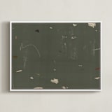 "Play" - Art Print in Green by Shiho Whitehead - Framed Canvas