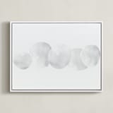 "Stepping Stones" - Art Print in Stone  by Malena Southworth - Framed Canvas