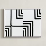 "Edges" - Art Print in Onyx by Bethania Lima - Framed Canvas