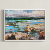 "Turning Tides" - Art Print in Multi by Jess Franks - Framed Canvas