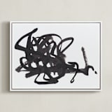 "Writer's Block" - Art Print in Black and White by Stephanie Nowotarski - Framed Canvas