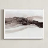 "Softly Layered" - Art Print in Matterhorn by Melanie Severin - Framed Canvas