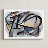 "City of Industry" - Art Print in Beige by Hooray Creative - Framed Canvas