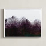 "The Mountain Side" - Art Print in Shades of Black by Kelsey McNatt - Framed Canvas