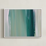 "Emerald Blades" - Art Print in Teal by Artsy Canvas Girl Designs - Framed Canvas