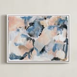 "Lake View South Carolina" - Art Print in lake blue by Erika Firm - Framed Canvas