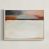 "Still" - Art Print in Desert Sand by AlisonJerry - Framed Canvas