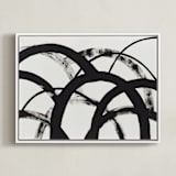 "Mountain Shadows No. 2" - Art Print in Shadow Black by Christina Flowers - Framed Canvas