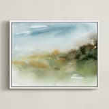 "Inbetween Spaces" - Art Print in Pine by Lindsay Megahed - Framed Canvas
