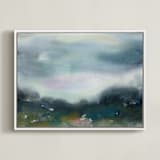 "Glade" - Art Print in Evergreen by Lindsay Megahed - Framed Canvas