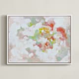 "Ice Cream Social" - Art Print in Peach by Lorent and Leif - Framed Canvas