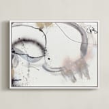 "Salty" - Art Print in Inky Black by ADRIENNE JACKSON - Framed Canvas