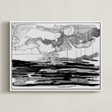 "Missouri" - Art Print in Black & White by Stephanie Nowotarski - Framed Canvas