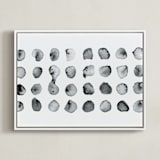 "Calculation" - Art Print in Black and White by Stephanie Nowotarski - Framed Canvas
