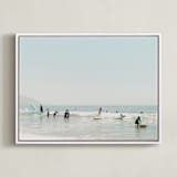 "Surf School" - Art Print in summer by Kamala Nahas - Framed Canvas