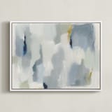 "Frosted Magnolia" - Art Print in Sky by Nicoletta Savod - Framed Canvas