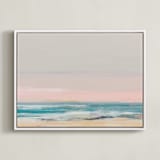 "beach impressions" - Art Print in Blue Turqouise by Eric Ransom - Framed Canvas