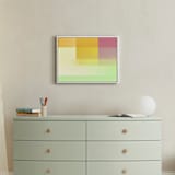 "gradients of color" - Art Print in yellow by Baumbirdy - In a Room