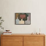 "Vessels on Display 1" - Art Print in Cream Vessel by Bethania Lima - In a Room